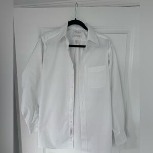 Men’s Gold Label white button down dress shirt